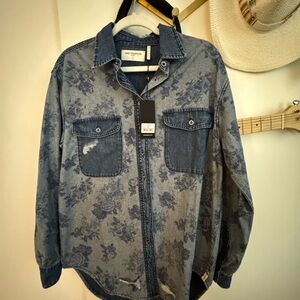 One Teaspoon Everyday Denim Shirt-Rosewood